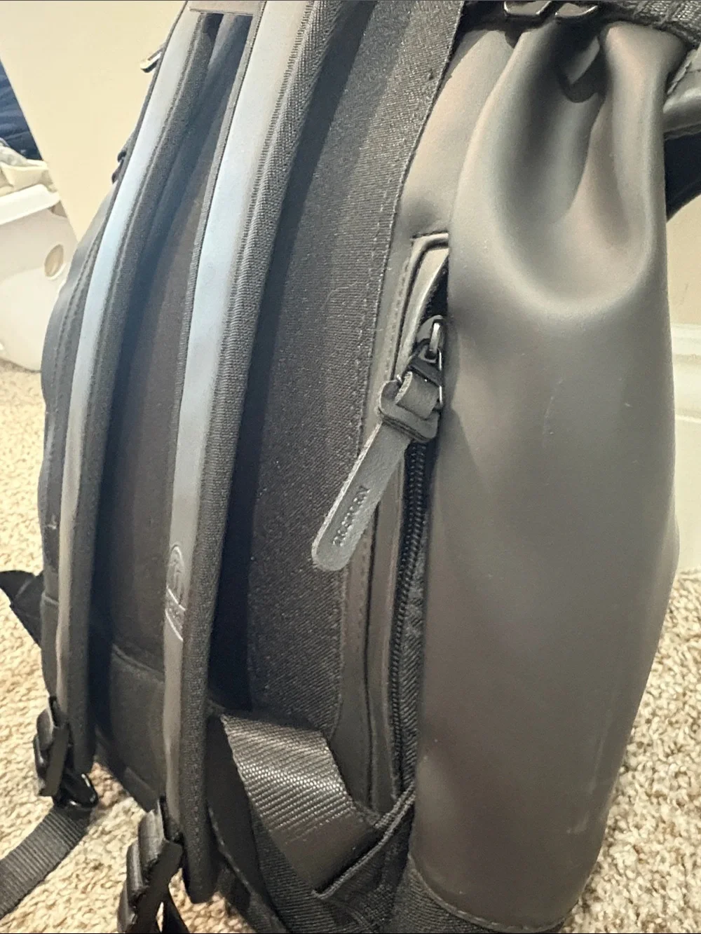 Tretorn Black Roll-Top Backpack